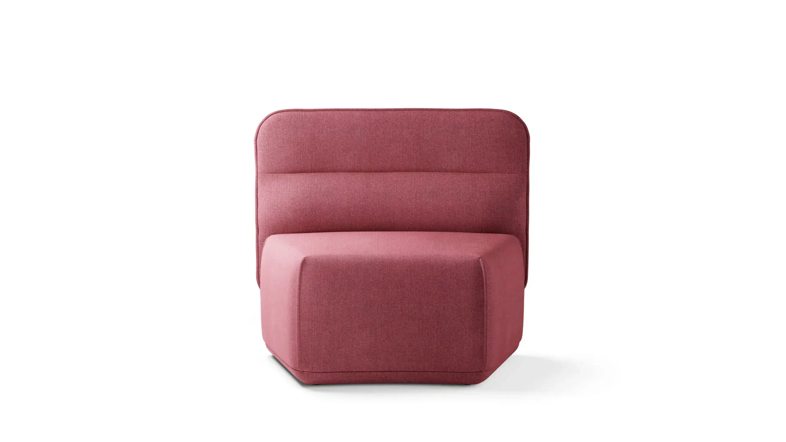 village plump curved 30 angle red colour aplos furniture