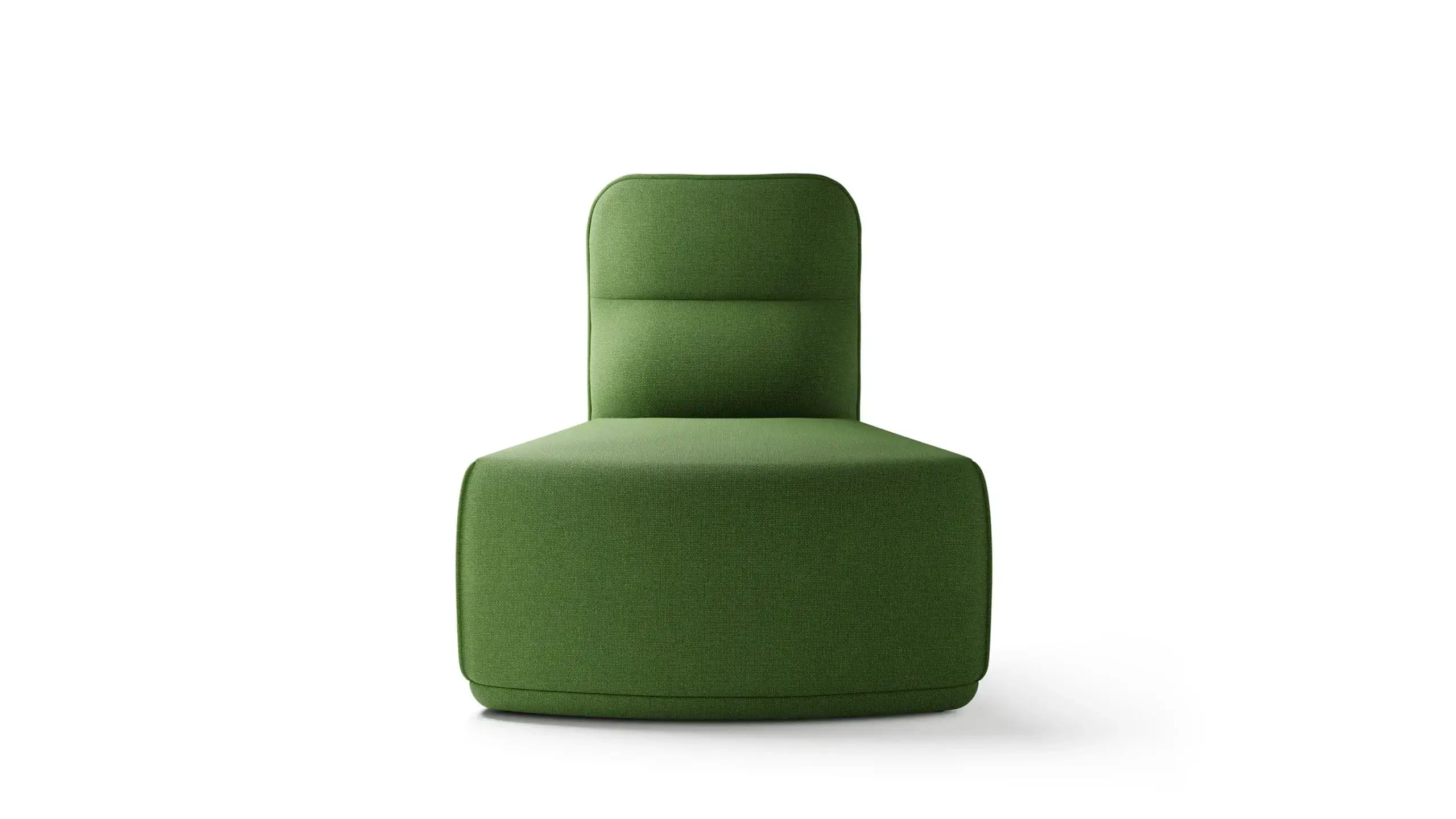 village plump curved 30 angle green colour aplos furniture